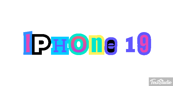 IPhone 19 Text effect