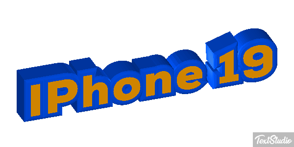 IPhone 19 Text effect