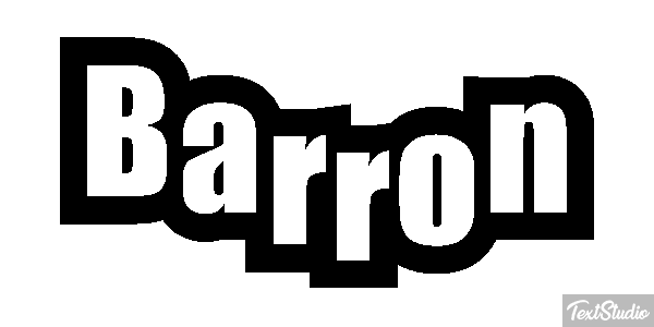 Barron Текстовый эффект