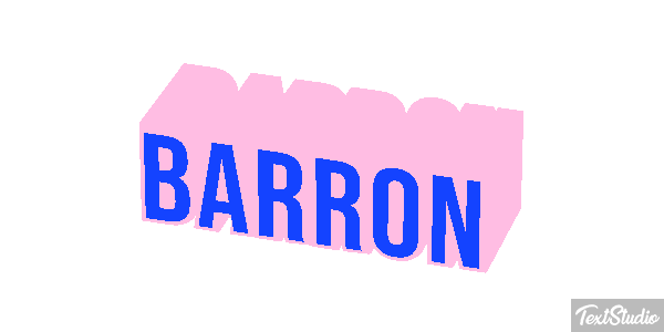 Barron Текстовый эффект
