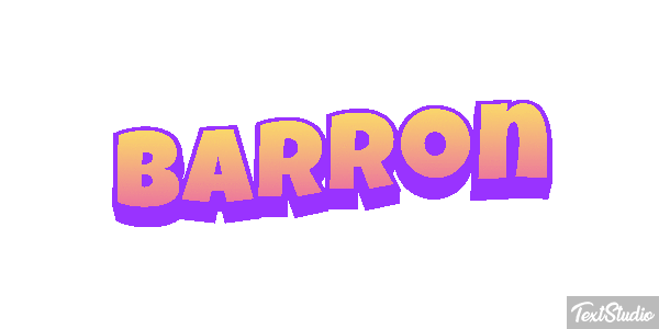 Barron Текстовый эффект
