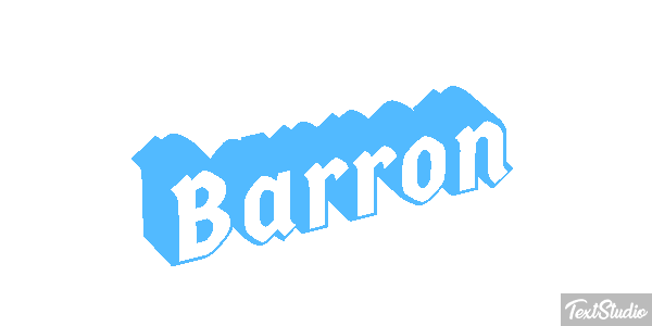 Barron Текстовый эффект