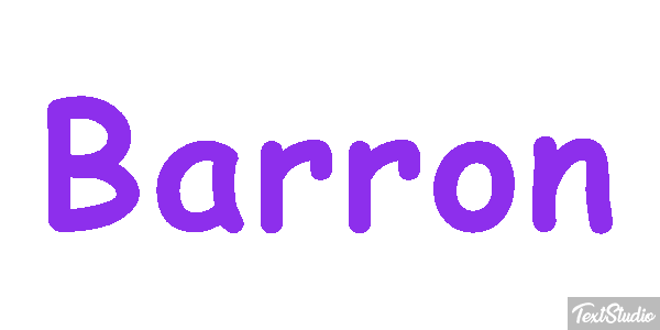 Barron Текстовый эффект