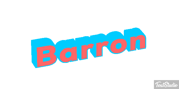 Barron Текстовый эффект
