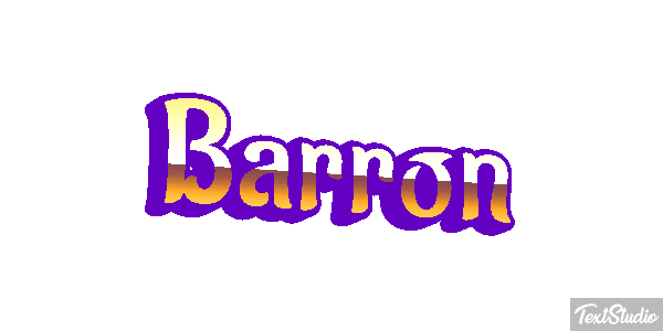 Barron Текстовый эффект