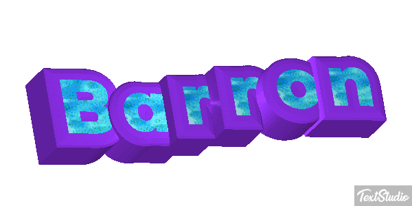 Barron Текстовый эффект