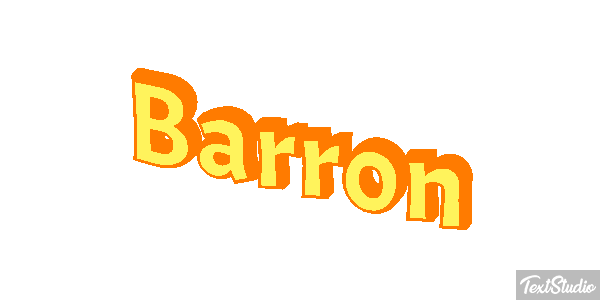 Barron Текстовый эффект