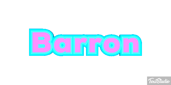 Barron Текстовый эффект