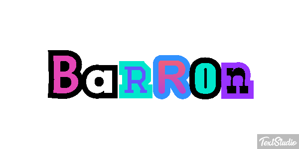 Barron Текстовый эффект