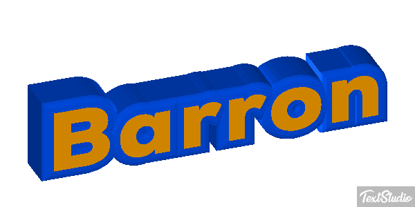 Barron Текстовый эффект