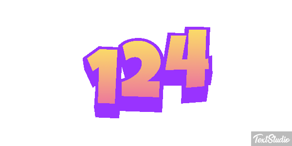 124 Efekt tekstowy