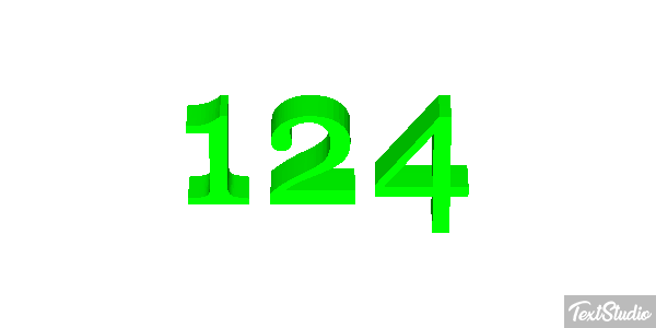 124 Efekt tekstowy
