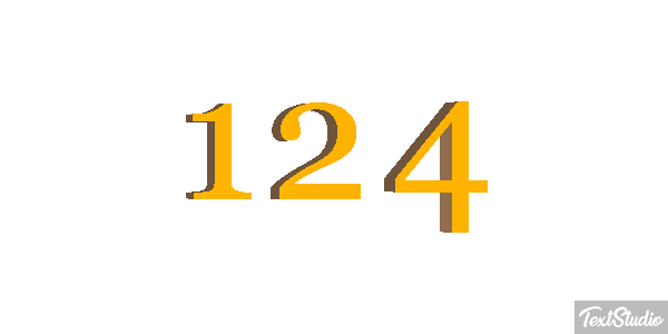 124 Efekt tekstowy