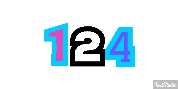124 Efekt tekstowy