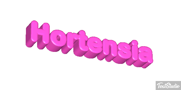 Hortensia Efecto de texto