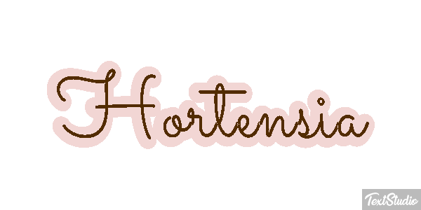 Hortensia Efecto de texto
