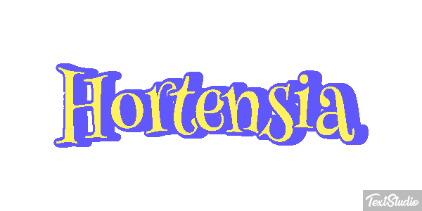 Hortensia Efecto de texto