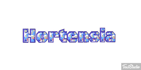 Hortensia Efecto de texto
