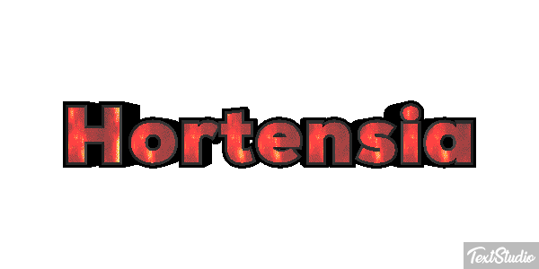 Hortensia Efecto de texto