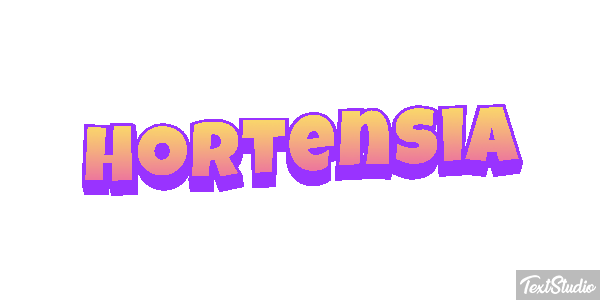 Hortensia Efecto de texto