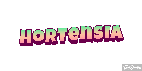 Hortensia Efecto de texto