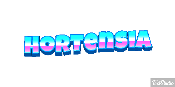 Hortensia Efecto de texto