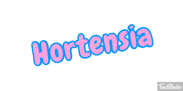 Hortensia Efecto de texto