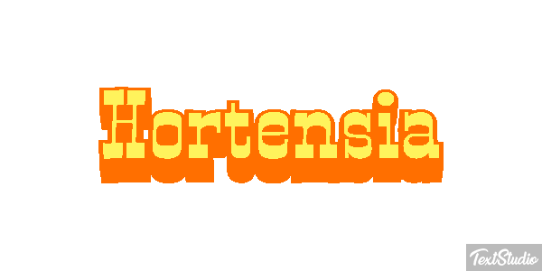 Hortensia Efecto de texto
