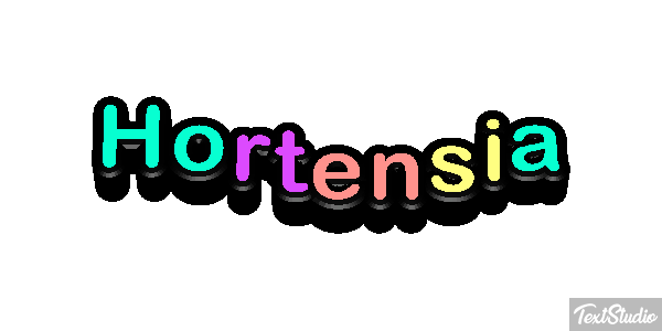 Hortensia Efecto de texto