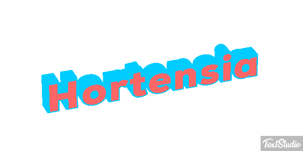 Hortensia Efecto de texto