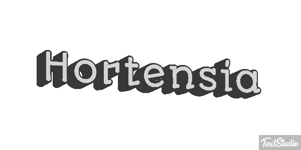 Hortensia Efecto de texto