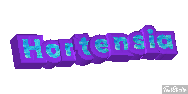 Hortensia Efecto de texto