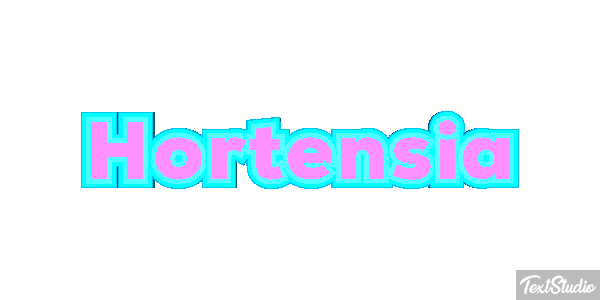 Hortensia Efecto de texto
