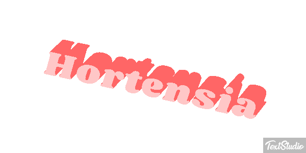 Hortensia Efecto de texto
