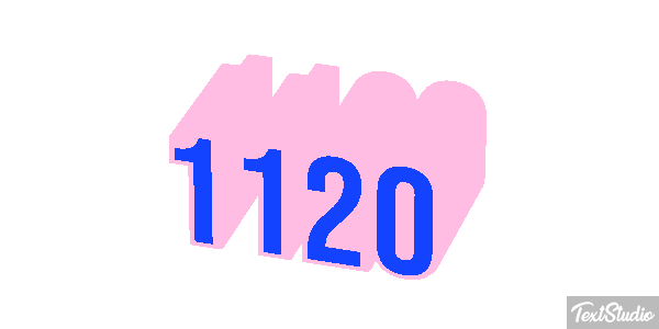 1120 Text effect