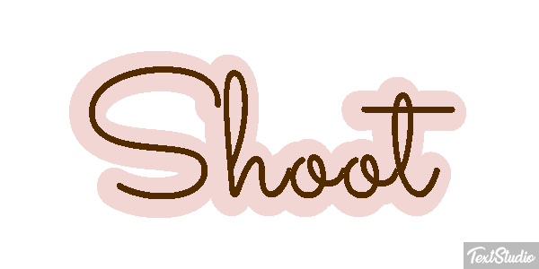 Shoot テキスト効果