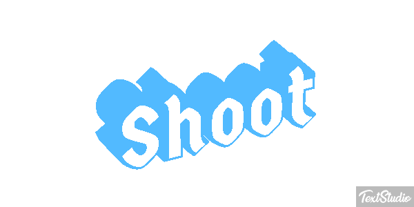 Shoot テキスト効果