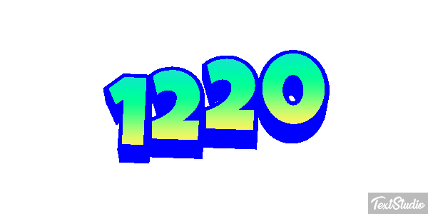 1220 Text effect