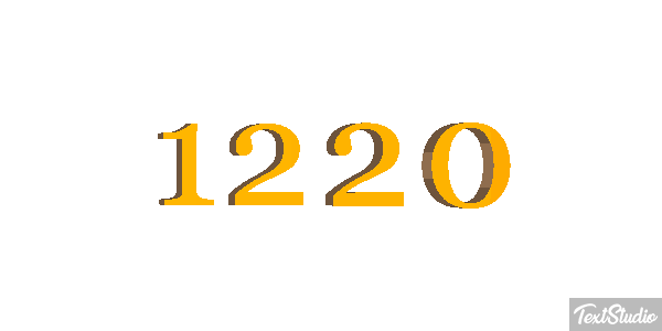 1220 Text effect