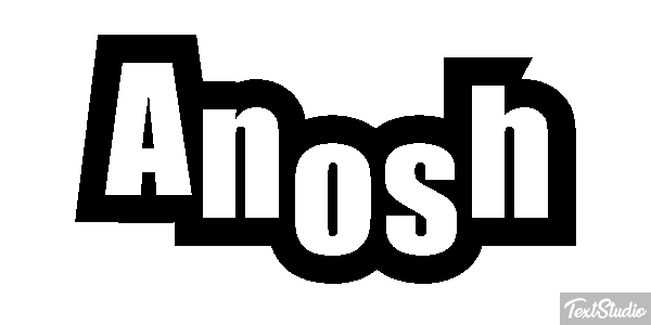 Anosh Text effect