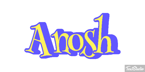 Anosh Text effect