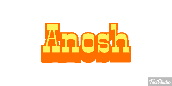 Anosh Text effect