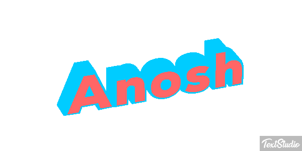 Anosh Text effect