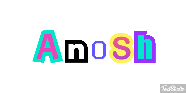 Anosh Text effect