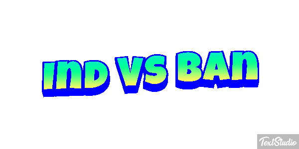 Ind Vs Ban Tekst effect