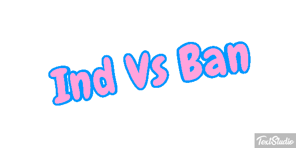 Ind Vs Ban Tekst effect