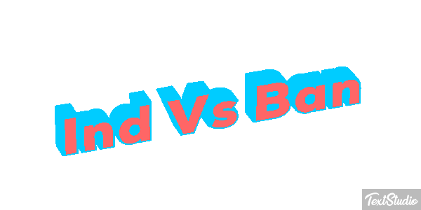 Ind Vs Ban Tekst effect