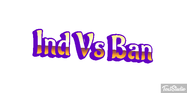 Ind Vs Ban Tekst effect