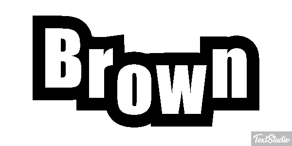 Brown Tekst effect