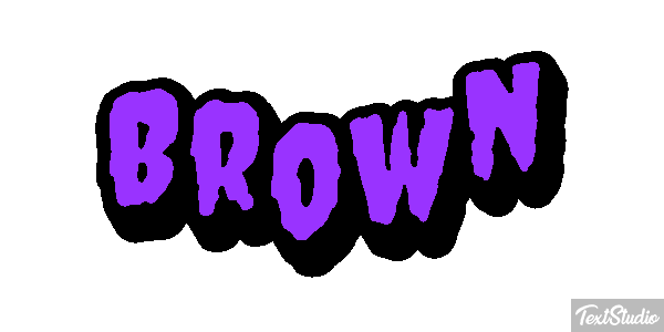 Brown Tekst effect